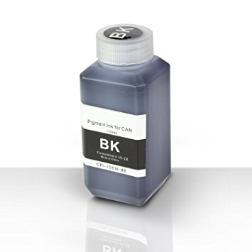 1 PK - Canon Compatible Regular Black Pigment Refill Ink Bottle 100ML (3.38 fl oz) Bottle   Refill Tool Kit by SOJIINK