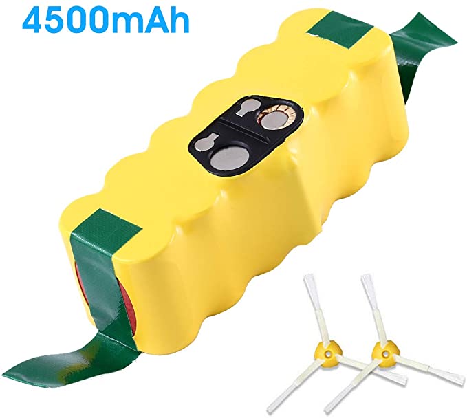 4.5Ah 14.4V Replacement for iRobot Roomba Battery Ni-Mh R3 500 600 700 800 900 Series 500 510 530 531 532 535 536 540 550 552 560 570 580 595 600 620 650 660 700 760 770 780 790 870 880 980 with brush