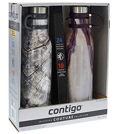 ContigoCouture Water Bottler - 2 Count (Sand Stone & Time Worn)