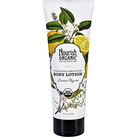 Nourish Organic Hydrating & Smoothing Body Lotion, Lemon Thyme, 8 Fluid Ounce