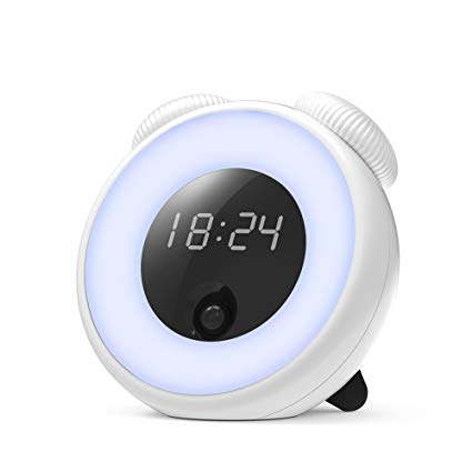 Alarm Clock Night Light, GAKOV GAYD-208 Intelligent Clock LED Night Light Bedside Lamp & Creative Fantasy Romantic Sleep Lights Wake Up Lights For You