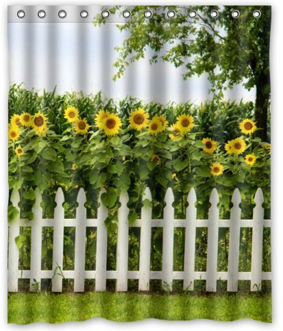Standard-Store Custom Fashionable Design Amazing Sunflowers Shower Curtain 60" x 72"