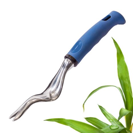 Weed Puller - Hand Held Weeding Tool for the Removal of Dandelions - Features Forked Tip to Pull out Weeds with Ease - Weed Digger - Root Grabber