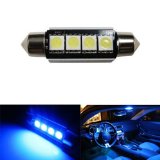 iJDMTOY 4-SMD Error Free 6411 578 LED Bulb For Car Interior Dome Light or Trunk Area Light Ultra Blue