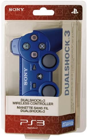 Sony DualShock 3 Game Controller Playstation 3 Blue - Video Game Accessories (Game Controller, Playstation 3, Analog, D-pad, Home, Select, Start,Wireless, Bluetooth)