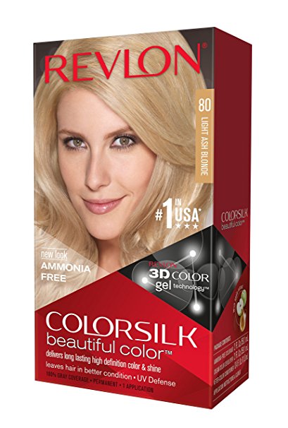 Revlon Colorsilk Haircolor, Light Ash Blonde, 10 Ounces (Pack of 3)