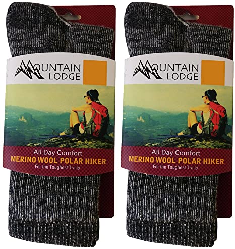 Mountain Lodge All Day Comfort Merino Wool Polar Hiker Socks
