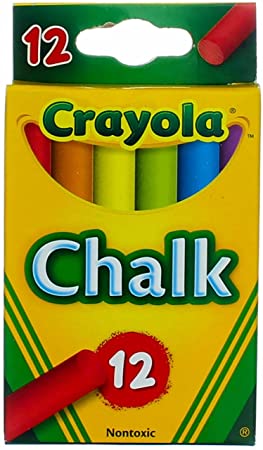 Crayola Colored Low Dust Chalk, 12Ct