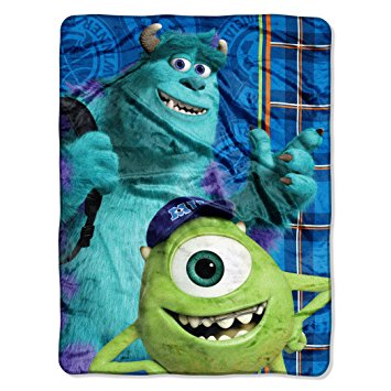 The Northwest Company Disney's Monsters University, Greek Geeks Micro Raschel Blanket, 46 by 60-Inch