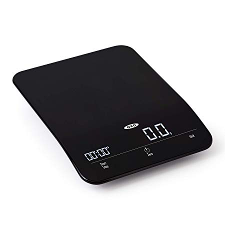 OXO 11212400 Good Grips 6 Lb Timer Precision Scale One Size Black