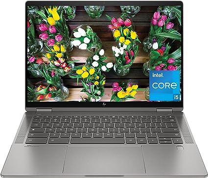 HP Chromebook x360 14 inch Laptop, WUXGA Display, Intel Core i5-1235U, 16 GB RAM, 512 GB SSD, Intel Iris Xe Graphics, Chrome OS, 14c-cd0020ca (2023)