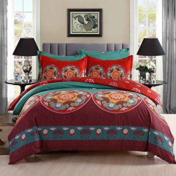 GOOFUN-B12K Duvet Cover Set 3pcs Lightweight Microfiber Bedding set 1 Duvet Cover 2 Pillow Shams Comfortable, Breathable, Soft, Extremely Durable,King Size