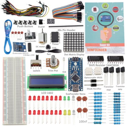 SunFounder New Nano Project Super Starter Kit V2.0 For Arduino UNO R3 Mega2560 Mega328 Nano - Including 73 Page Instructions Book