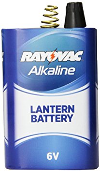 Rayovac Lantern Battery, 6 Volt Alkaline Spring Terminal, 806