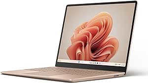 Microsoft Surface Laptop Go 3 (2023) - 12.4" Touchscreen, Thin & Lightweight, Intel Core i5, 8GB RAM, 256GB SSD SSD, with Windows 11, Sandstone Color Copilot