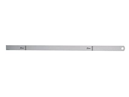 Starrett 667M-3 Steel Thickness Feeler Gage, 0.03mm Thickness, 12.7mm Width, 300mm Length