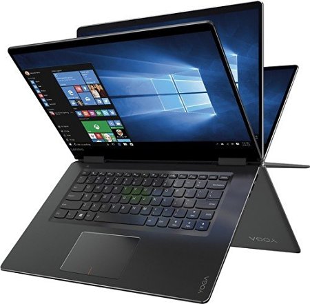 2016 Newest Lenovo Yoga 15.6" 2-in-1 Full HD 1920x1080 Convertible Touchscreen Laptop, Intel Core i5-6200U 2.3GHz, 8GB DDR4 RAM, 256GB SSD, Backlit Keyboard, 8-hour Battery Life, Windows 10