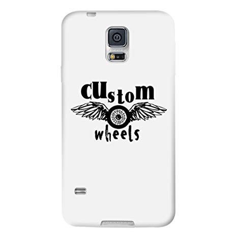 EUNOMIA Wing Pattern Print Hard PC   Soft TPU Full Coverage Clear Flip Phone Case Cover For Apple iPhone Samsung - White TPU PC for Samsung Galaxy S6