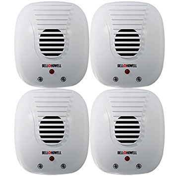 Bell   Howell Ultrasonic Pest Repeller with Dusk to Dawn Nightlight Sensor (4 Pack)