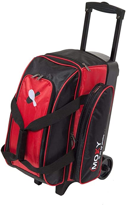 Moxy Bowling Products Double Roller Bowling Bag- Red/Black