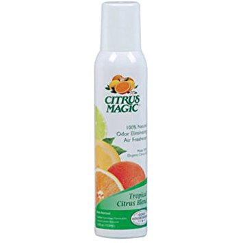 Citrus Magic Natural Odor Eliminating Air Freshener Spray, Tropical Citrus Blend, 3.5-Ounce