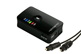 HomeSpot Dual Stream Optical Digital Wireless HD Bluetooth Audio Transmitter for TV, Toslink SPDIF [aptX Low Latency supported]