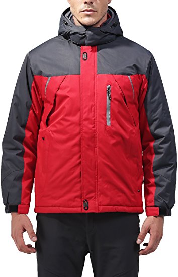 Vcansion Men's Outdoor Waterproof Mountain Jacket Fleece Windproof Ski Jacket