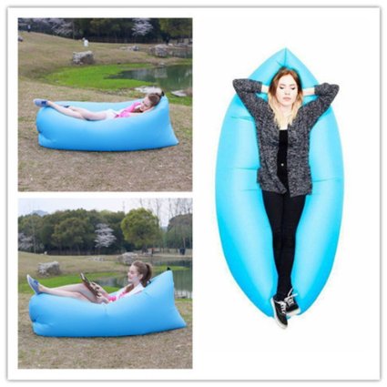 Kekilo Outdoor Fast Inflatable Sleeping Bag Folding Lazy Sleeping Bed Beach Sleep Bed Camping Air Lounger Sleep Sofa