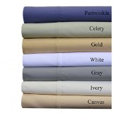 Abripedic Percale Sheets 300-Thread-Count 4PC Solid Sheet Set 100 Egyptian Cotton 22 Inch Super Deep Pocket Queen Gray