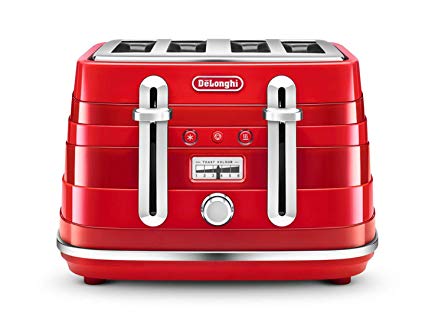 De'Longhi "De'Longhi" Avvolta CTA4003R 4-Slice Toaster - Red