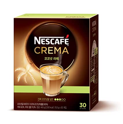 NESCAFE Instant coffee - Nescafe Crema 30 packets (Americano, Café Latte, Original Latte, Coconut Latte) (Coconut Latte)