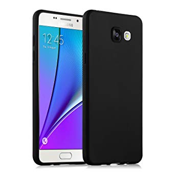 Galaxy A3 (2016) Case, JAMMYLIZARD Ultra Slim Silicone Jelly Back Cover for Samsung Galaxy A3 (6) 2016, Black