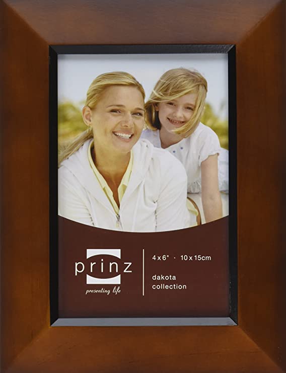 Prinz 4 by 6-Inch Dakota Walnut Wood Frame