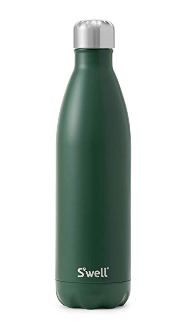S'well Vacuum Insulated Stainless Steel Water Bottle, 25 oz, Hunting Green
