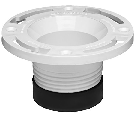 Oatey 43654 PVC Twist-N-Set Closet Flange, 3-Inch