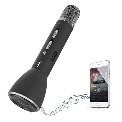 Wireless Karaoke Microphone for Kids, Battery Operated Portable Bluetooth Phone Microphone (K088)