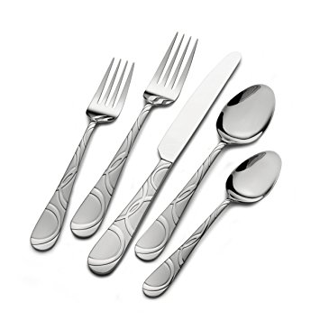 International Silver Garland Frost 20-Piece Stainless Steel Flatware Set, Service for 4