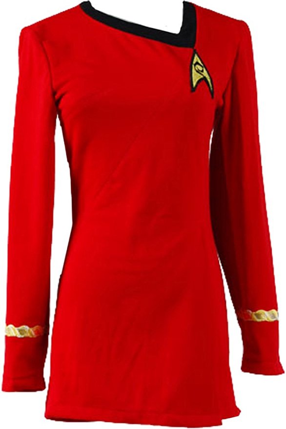 CosplaySky Star Trek Dress Costume The Female Red Duty Uniform
