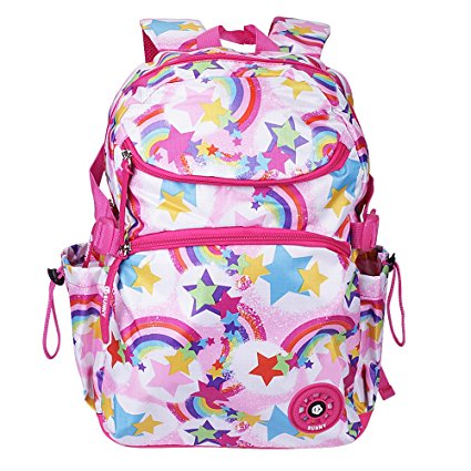 School Backpacks, OFEILY Child Carrier Backpacks book bags best student bag (6-12years old) Schulranzen Backpack Schoolbag Shoulders bag (Rose Rainbow)
