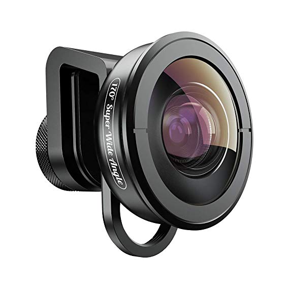 Apexel 170°Super Wide Angle Lens for Dual Lens/Single Lens iPhone,Pixel,Samsung Galaxy Smartphones