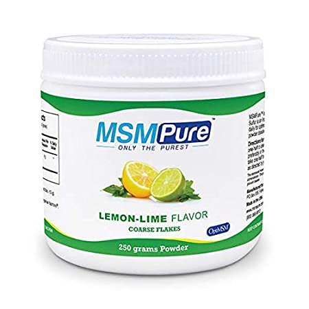 Kala Health MSMPure Lemon-Lime Flavored, Coarse Powder Flakes, Organic Sulfur Crystals, 99.9% Pure Distilled MSM Supplement, Made in The USA, 8.8 oz