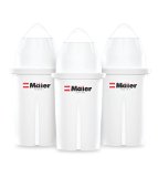 Maier Ultra Premium Water Filter Pitcher Replacement Filters for Brita or Similar 3 Count