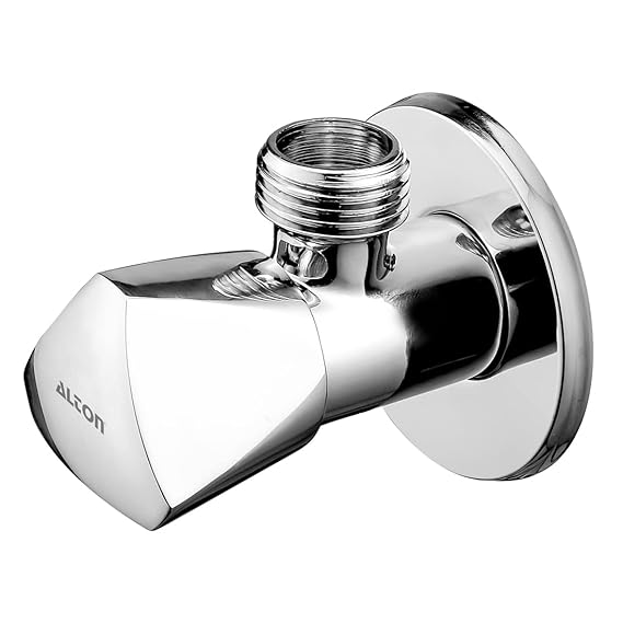 ALTON SMT1025 Brass Angle Valve With Wall Flange, Chrome