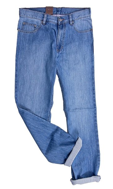Oliver Conrad Mens Five Pocket Jeans Regular Fit light blue