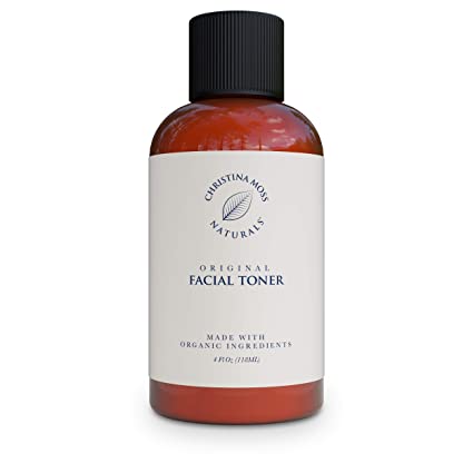 Facial Toner - Face Toner Made With Organic Aloe, Witch Hazel & Other Skin Restoring Ingredients - Hydrates, Refines & Restores pH – Reduces Redness & Excess Oils - Tightens Pores - No Harmful Chemicals or GMOs. Christina Moss Naturals 4oz Unscented