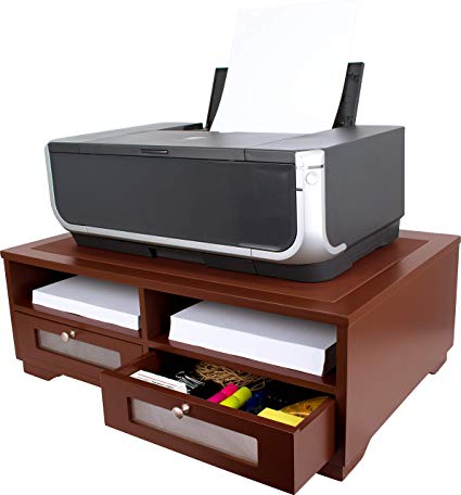 Victor Printer Stand, A1130 (Autumn Brown, Color is Lighter and redder Than Mocha Brown)