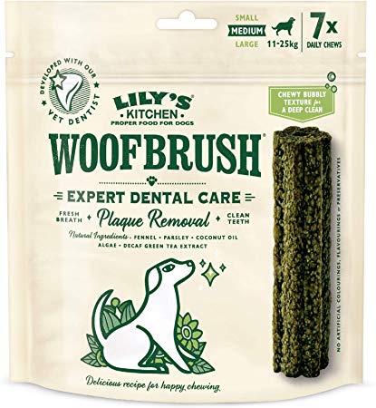 Lily's Kitchen Woofbrush Dental Chew Medium Dog 7 Pack (7x 28g)