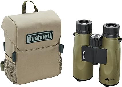 Bushnell Prime 12x50 Binocular and Vault Bino Caddy Combination Pack, Waterproof Hunting Binocular