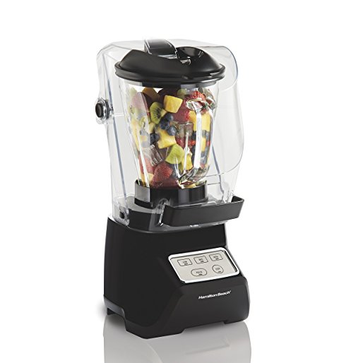 Hamilton Beach Sound Shield Blender with 950 Watt, 3-Speed, 52 oz Glass Jar, & Quiet Blend Technology (53600)