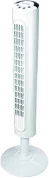 Honeywell HYF023WC 38" Comfort Control™ Tower Fan, White, with Oscillation, LED Display, Auto-Off Timer and Easy-Touch Controls